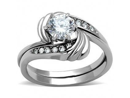 ocelovy prsten so zirkonom sr1429