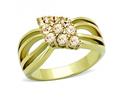 ocelovy prsten zlaty sr1579