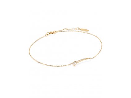 ANIA HAIE BAU007-01YG Afterglow Bracelet with White Sapphire Gold 14K