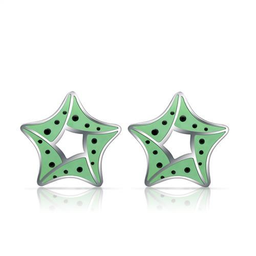Oceľové náušnice Hviezda Star