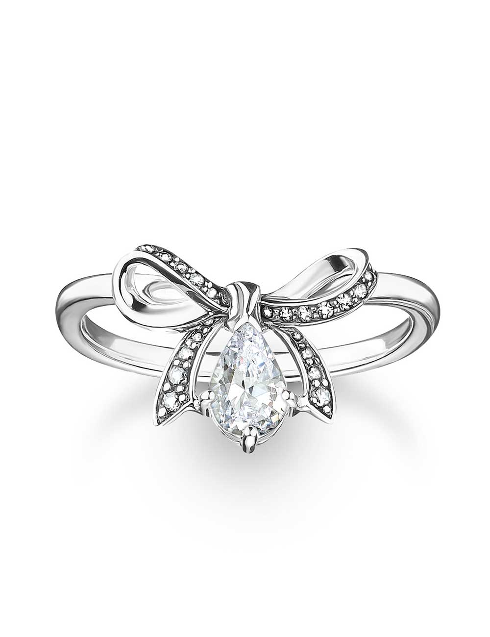 Thomas Sabo TR2481-643-14-56 Silver Ring With Bow