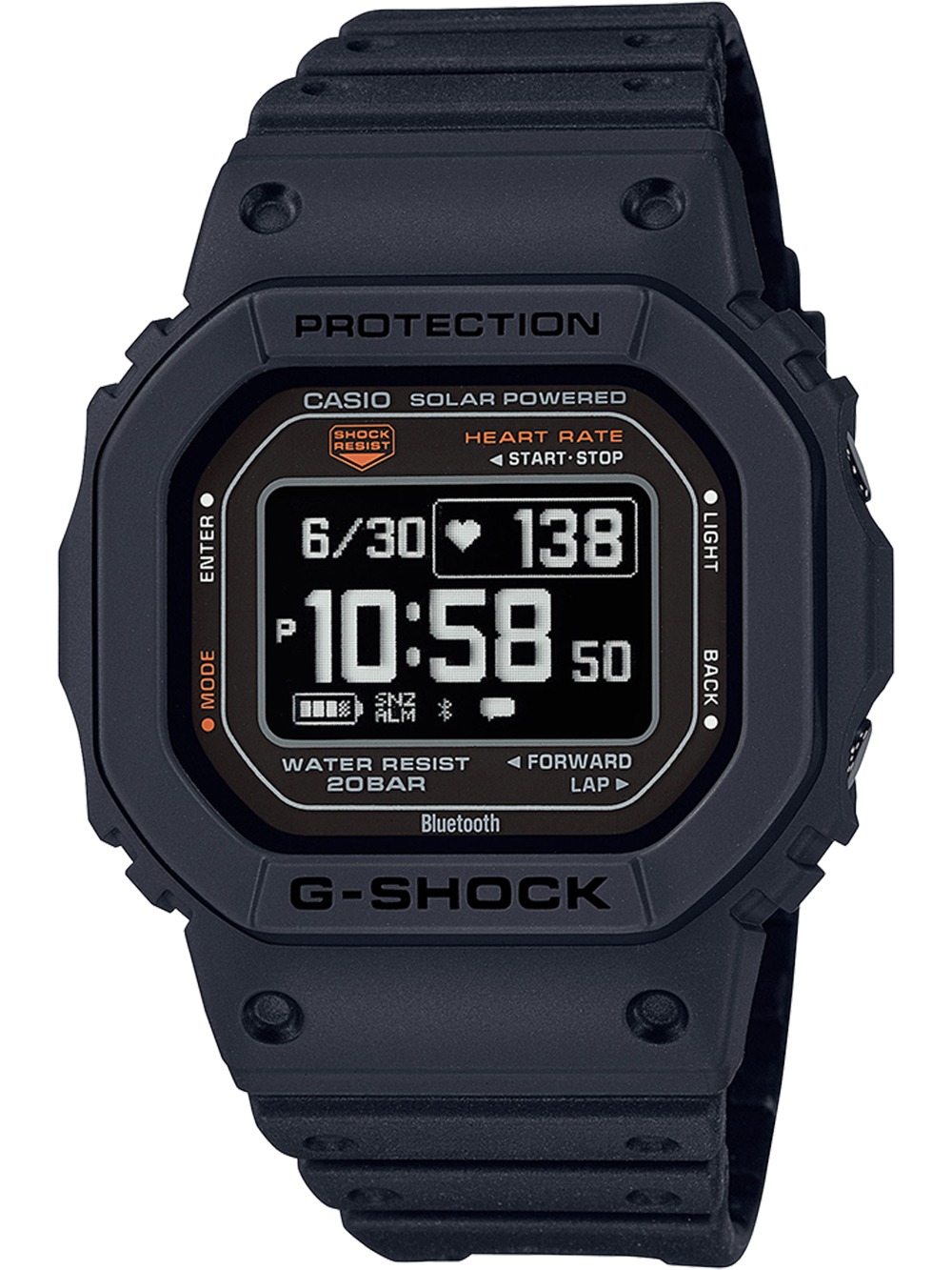 Casio DW-H5600-1ER   G-Shock G-Squad 44mm 20ATM
