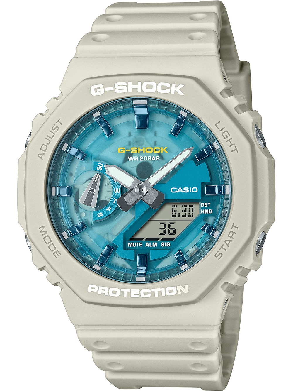 Casio GA-2100AS-5AER   G-Shock Classic 45mm 20ATM