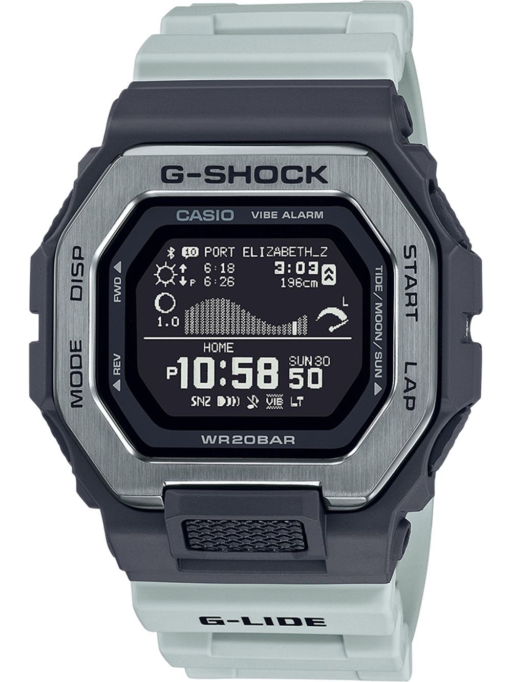 Casio GBX-100TT-8ER   G-Shock G-Lide Moonphase 46mm 20ATM