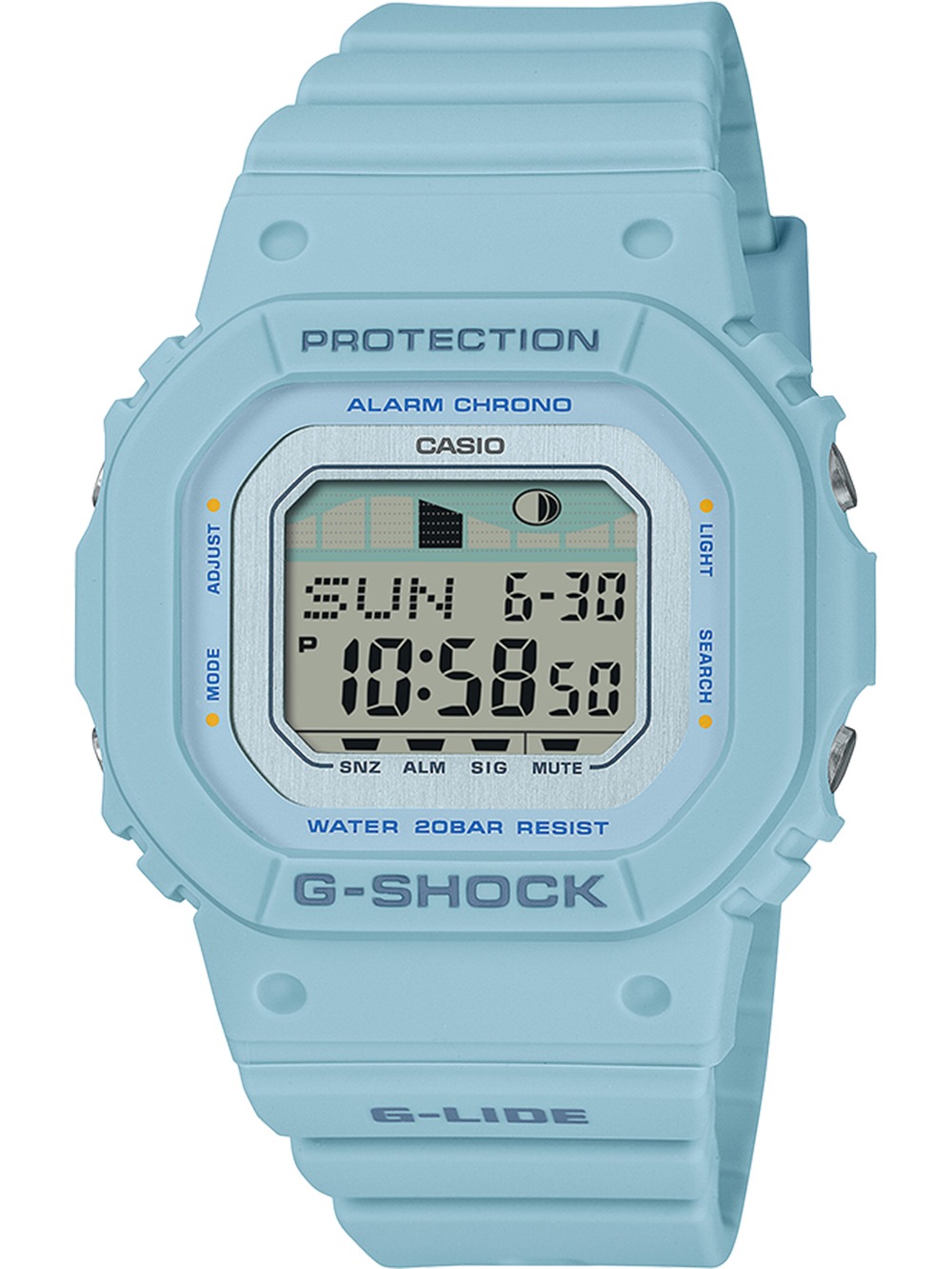 Casio GLX-S5600-2ER   G-Shock G-Lide Moonphase 40mm 20ATM