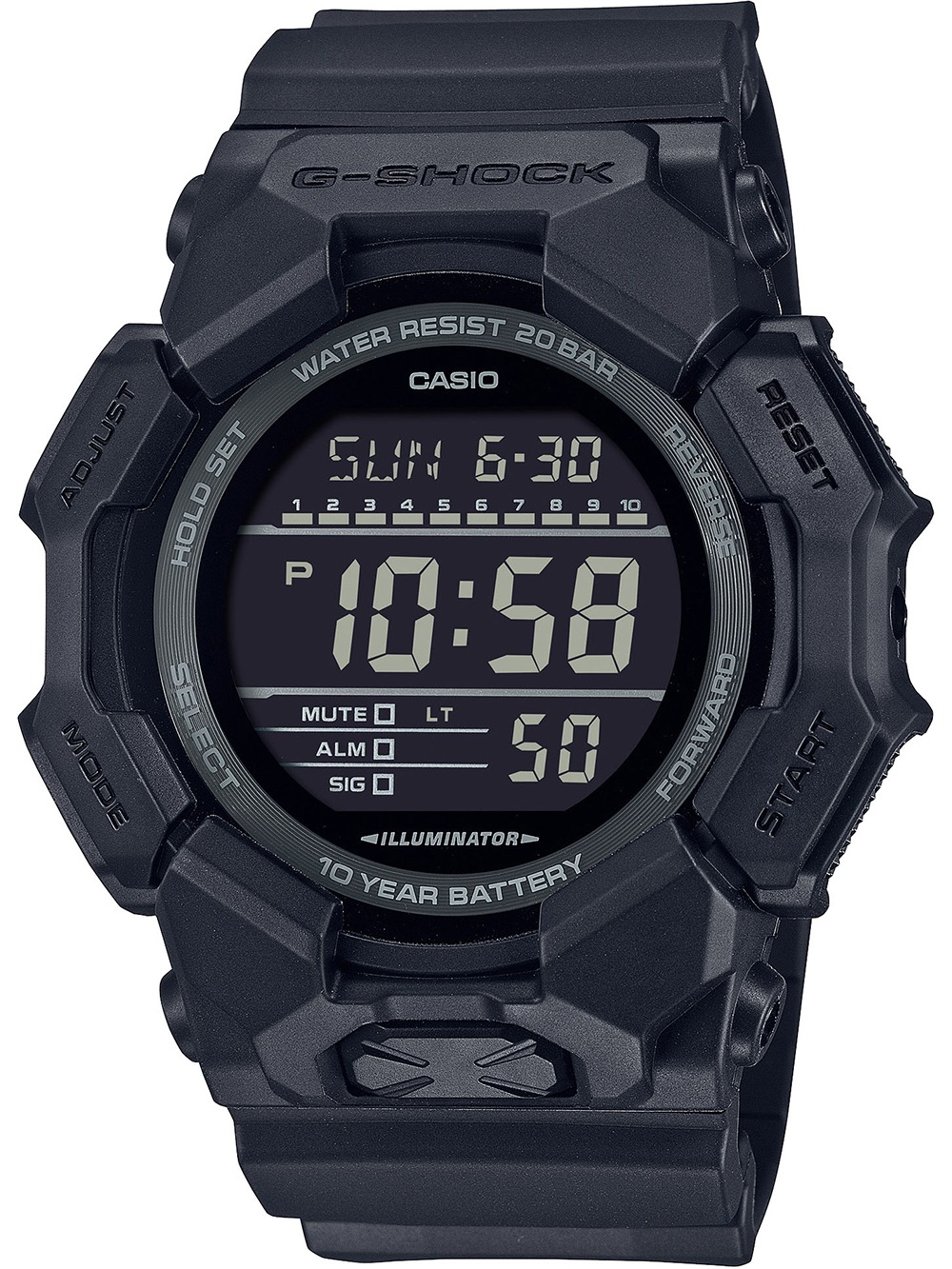 Casio GD-010-1A1ER   G-Shock Classic 50mm 20ATM