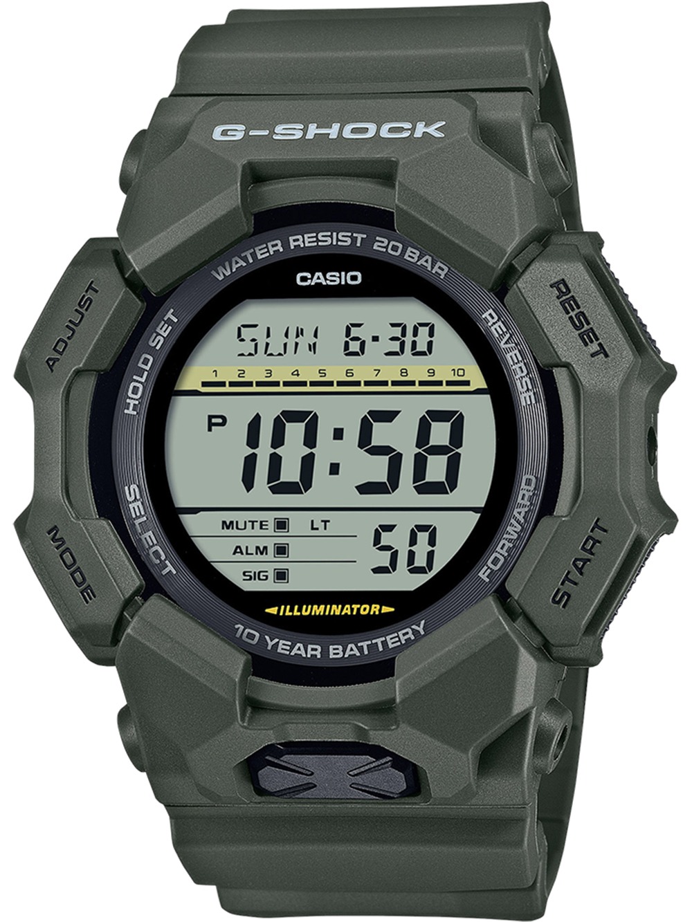 Casio GD-010-3ER   G-Shock Classic 50mm 20ATM