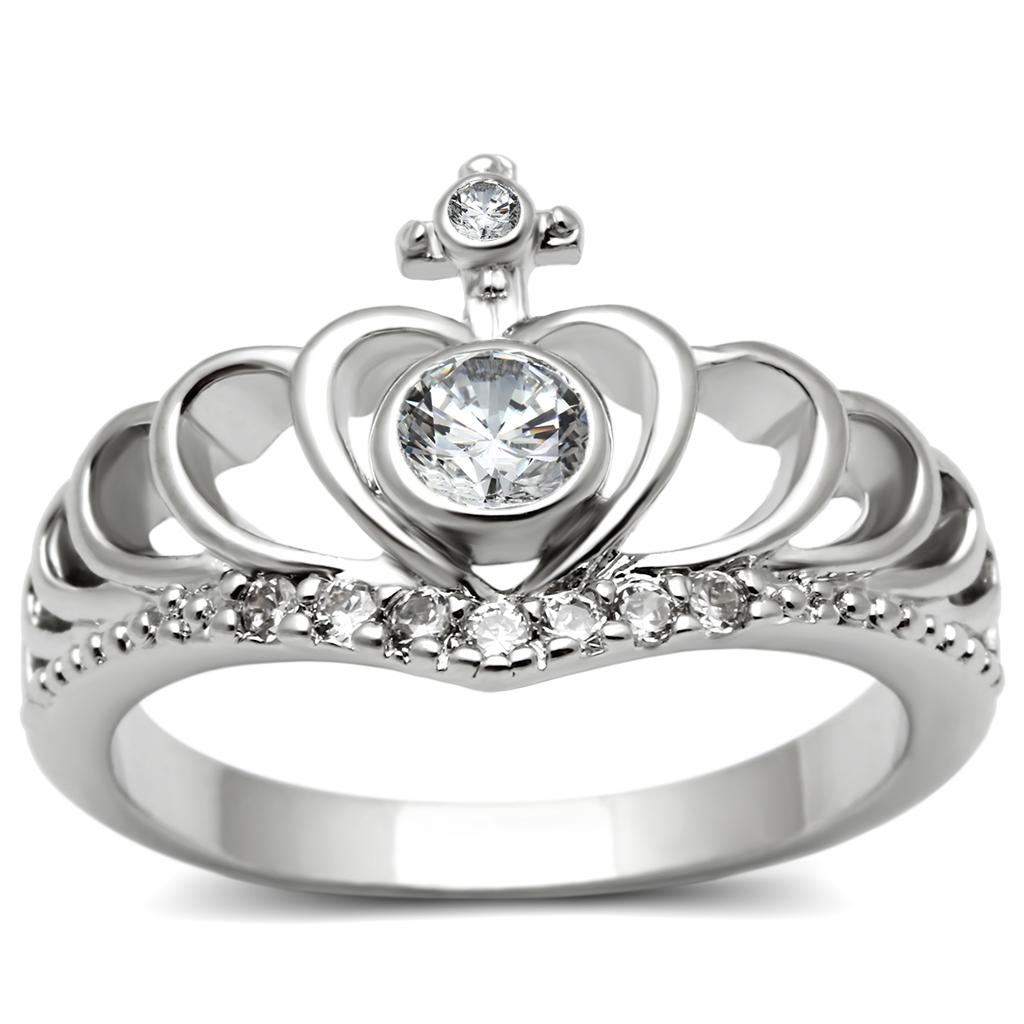 Prsteň Crown so zirkónmi Bs3-229 Veľkosť prsteňa: 54 (17,2 mm)
