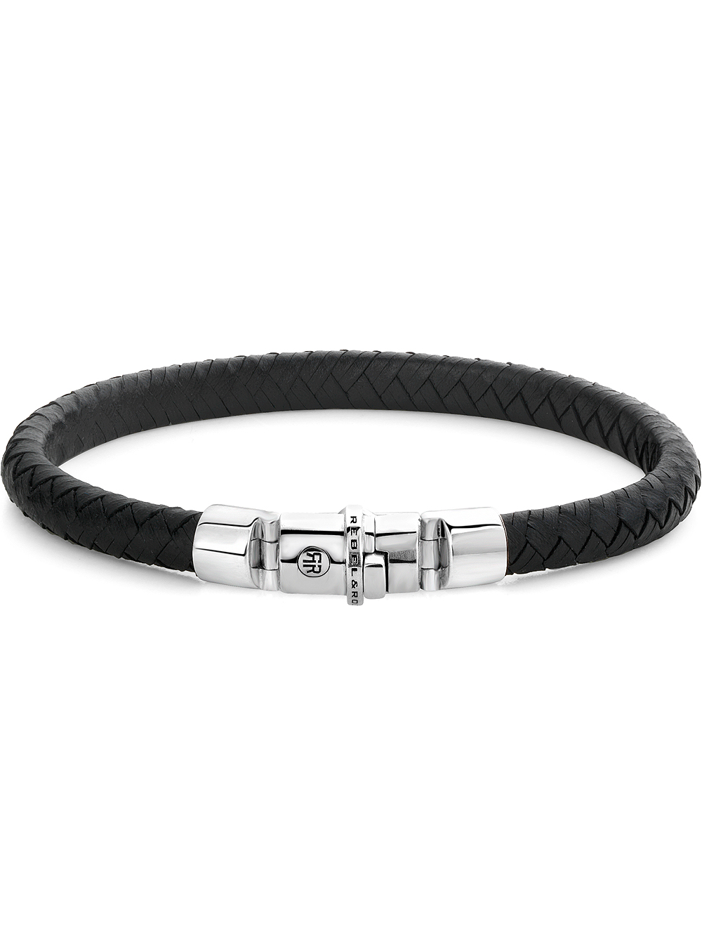 Rebel & Rose Bracelet Half Round Braided RR-L0133-S-L