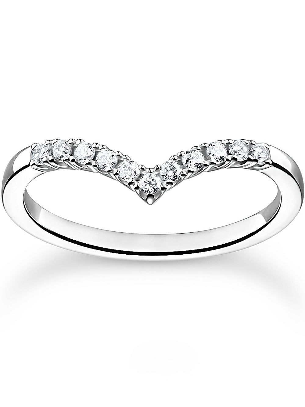 Thomas Sabo  Ring TR2394-051-14-56 V-Form Gr. 56