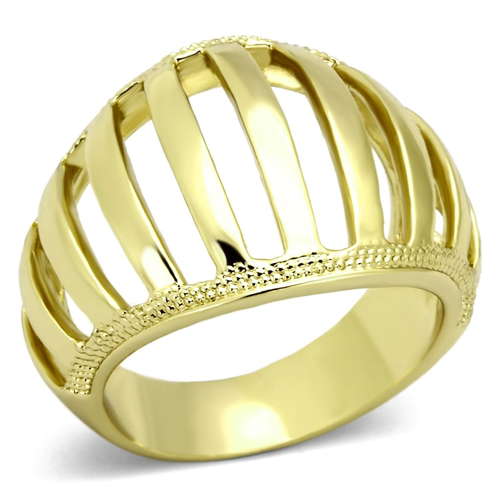 Prsteň Gold z chirurgickej ocele Sr0858 Veľkosť prsteňa: 54 (17,2 mm)