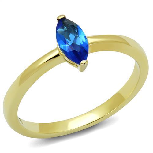 Prsteň z chirurgickej ocele Blue Sr2976 Veľkosť prsteňa: 52 (16,6 mm)