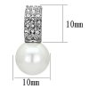 rodium nausnice s perlou 3w336 a
