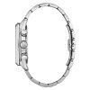 bulova geh use silberfarben ziffernblatt schwarz armband silberfarben 96b319