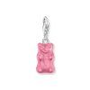 Thomas Sabo 2193-017-9 Silver Charm Gold Bears Pendant in Pink