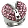 damsky ocelovy prsten s krystalmi sr0652