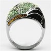 damsky ocelovy prsten s krystalmi sr0660 b