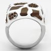 damsky ocelovy prsten s krystalmi sr0847 b