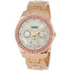 xoxo rosegold damske hodinky s krystalmi xo5298a