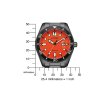 citizen geh use schwarz ziffernblatt orange armband schwarz aw1765 88x 2