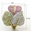 damsky zlaty ocelovy prsten sr1441 a