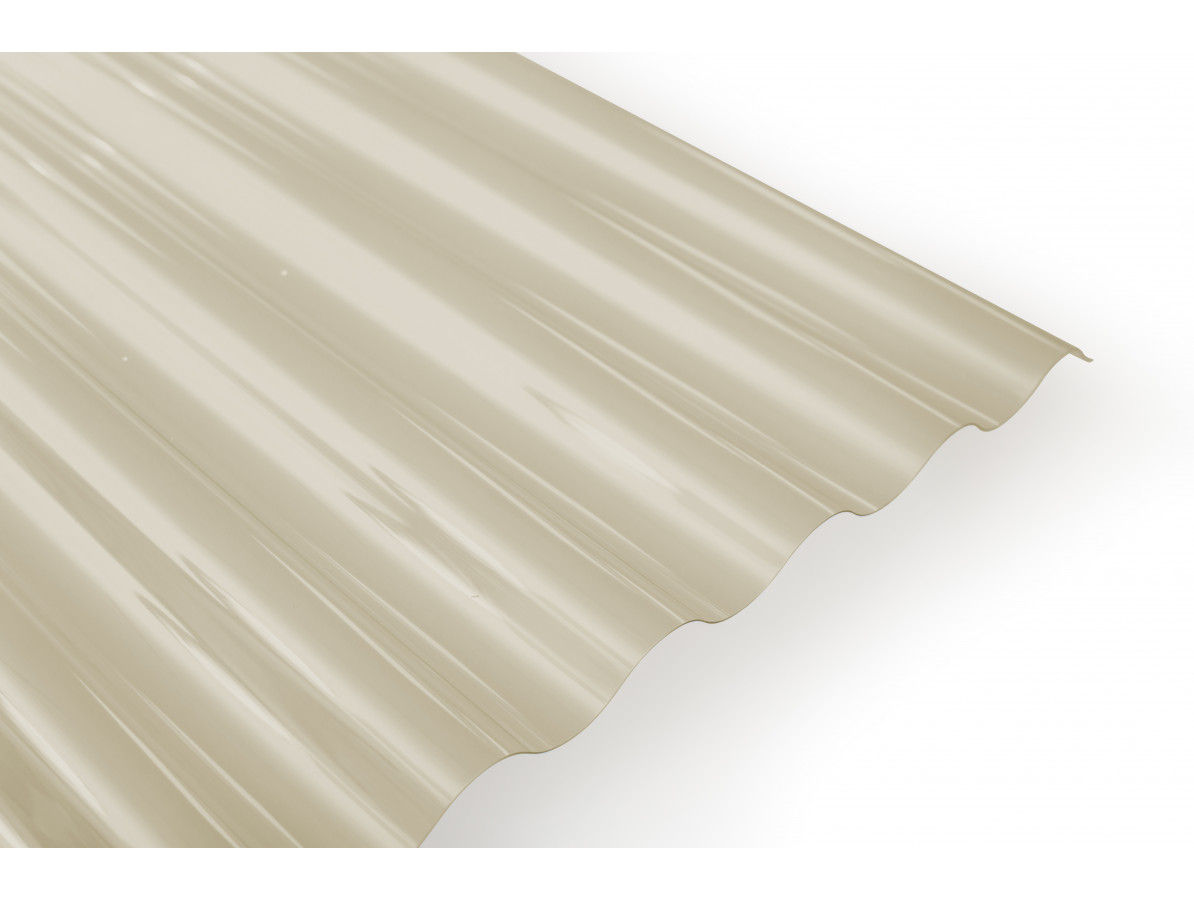 Polykarbonátová vlnitá deska Wellglass, bronz Rozměr: 2500 x 1045 mm