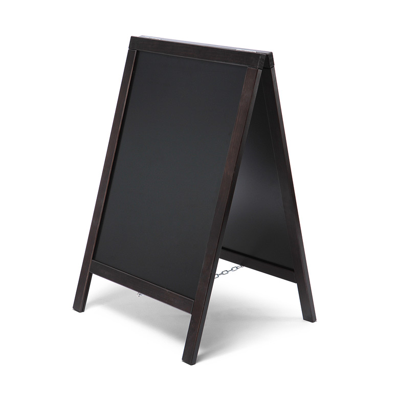 Reklamní dřevěné áčko s křídovou tabulí 55x85 Barva rámu: Černá