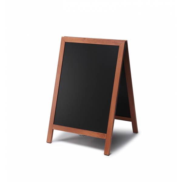 Dřevěné áčko s křídovou tabulí Barva rámu: Světle hnědá, Velikost / formát: 550 x 850 mm