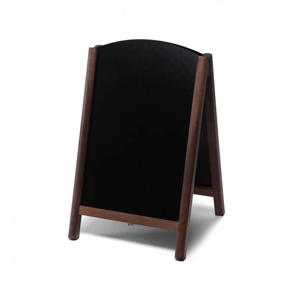 Dřevěné áčko s vysouvací tabulí Barva rámu: Tmavě hnědá, Velikost / formát: 550 x 850 mm