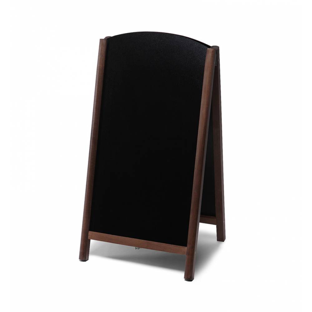 Dřevěné áčko s vysouvací tabulí Barva rámu: Tmavě hnědá, Velikost / formát: 680 x 1200 mm