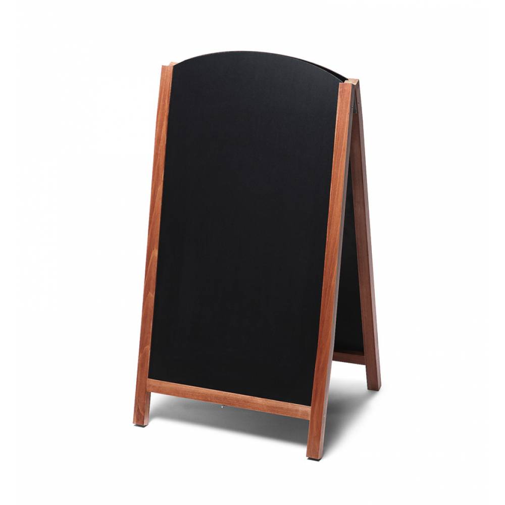 Dřevěné áčko s vysouvací tabulí Velikost / formát: 680 x 1200 mm, Barva rámu: Světle hnědá