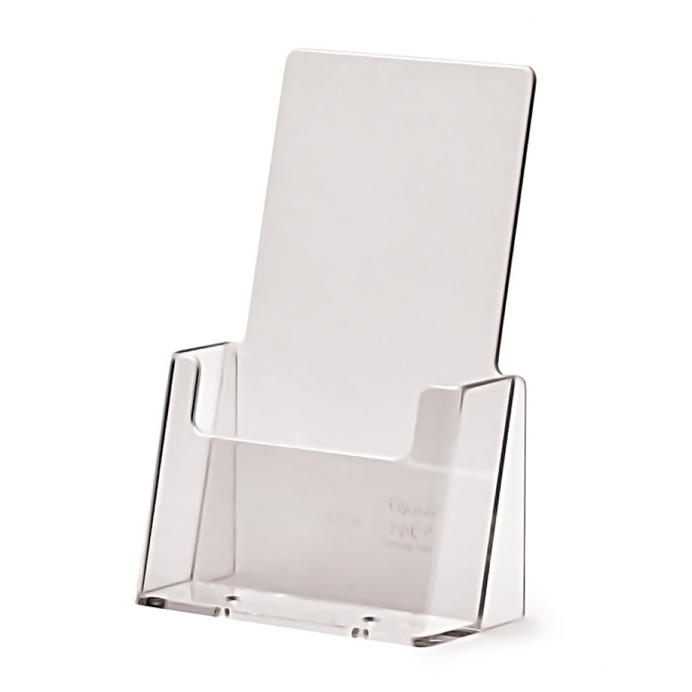 Plexi stojánek na letáky formátu A4, A5, A3- 1 kapsa, 3 ks/bal Velikost / formát: DL (99 x 210 mm), Počet kapes: 1 kapsa