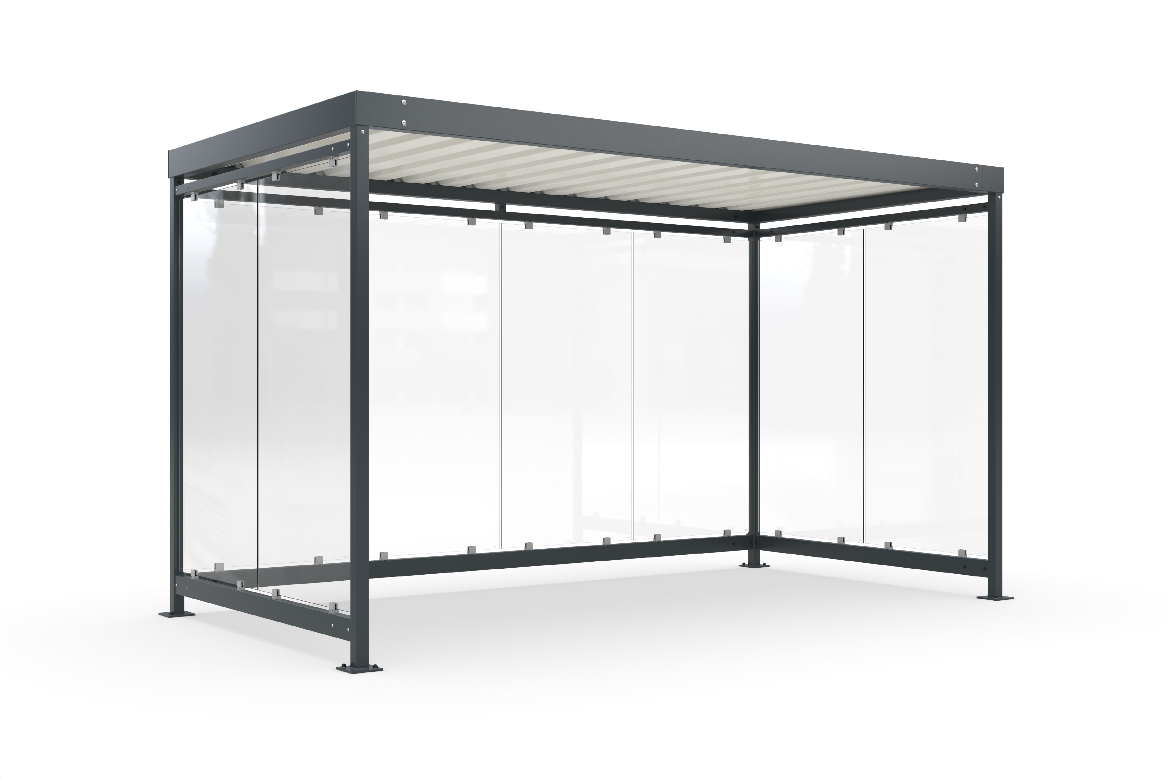 Přístřešek Kolín K4 b/b, stavebnicový systém/vitrína ZDARMA