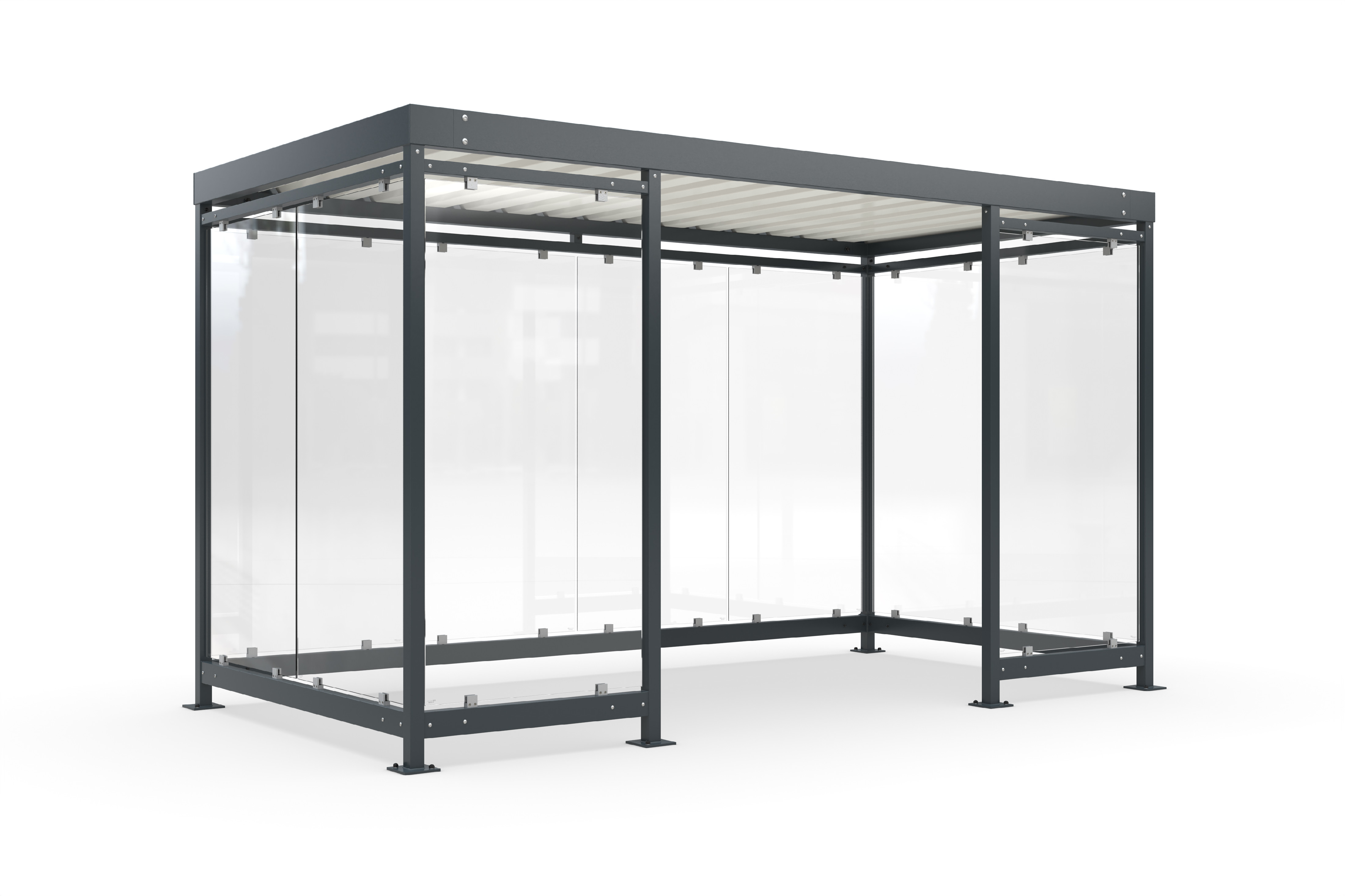 Přístřešek Kolín K4 c/c, stavebnicový systém/vitrína ZDARMA