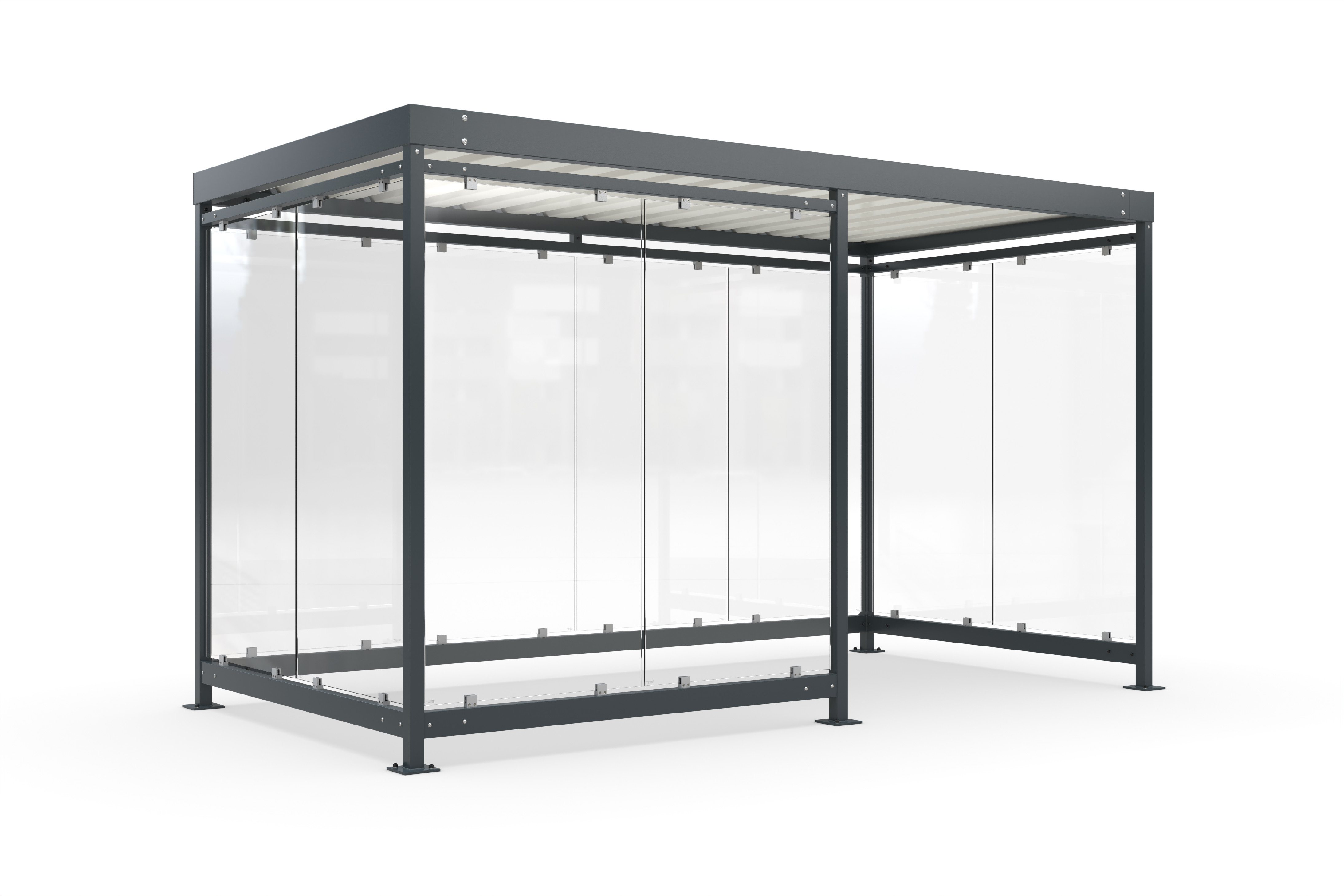 Přístřešek Kolín K4 d/b, stavebnicový systém/vitrína ZDARMA