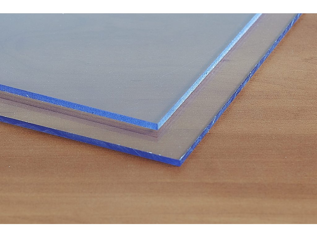 Plná POLYKARBONÁTOVÁ DESKA čirá 1 mm Polycasa PC UV / IMPEX Rozměr: 1250 x 2050 mm