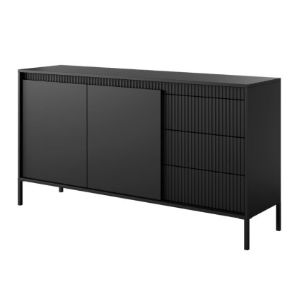 SPIRIT komód 153 2D3S fekete