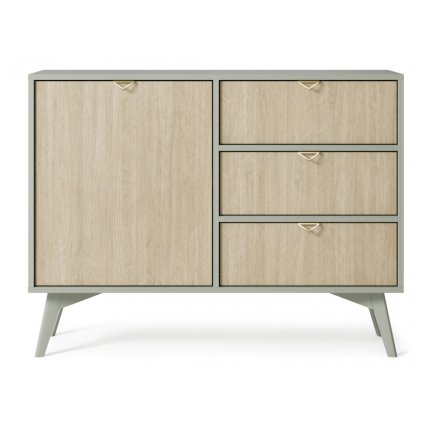 A tökéletes komód TIMBER KZSD106, időtlen zöld kivitelben