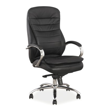 elegáns bőr szék Q modern fekete kivitelben