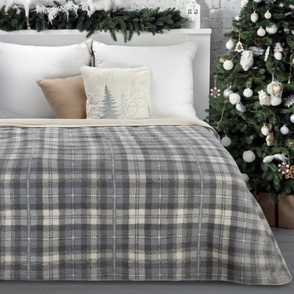 Takaró MIKULÁS 02 | szürke/krém 200 x 220 cm 0