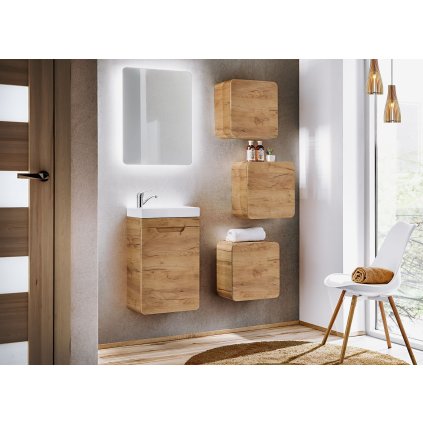 Fürdőszobagarnitúra ARUBA CRAFT 40 | aranytölgy mesterség