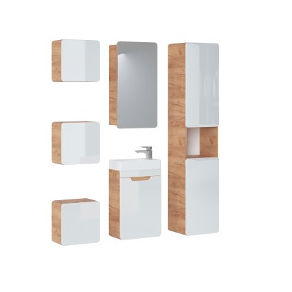 Fürdőszobagarnitúra ARUBA WHITE 40/1