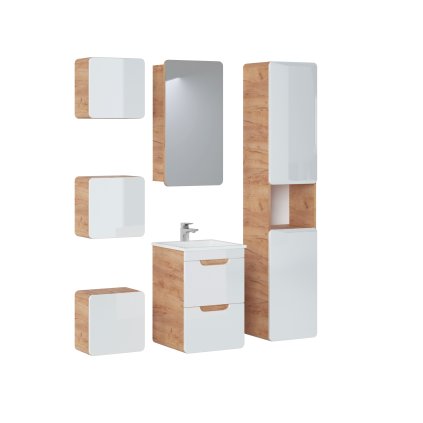 Fürdőszobagarnitúra ARUBA WHITE 40/2