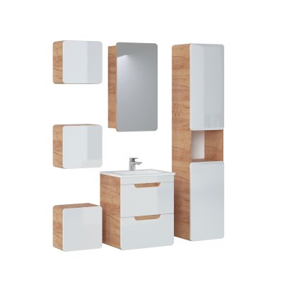 Fürdőszobagarnitúra ARUBA WHITE 50/2