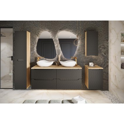 fürdőszobai garnitúra OCEAN BLACK 160 1