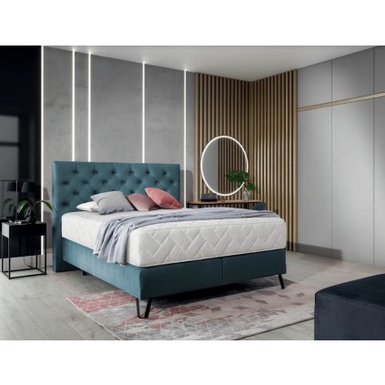 stílusos manzelska boxspring ágy cortina cor06 Monolith76