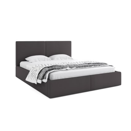 modern párnázott Hailey Graphite ágy, kényelmes