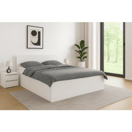 fából készült franciaágy Panamax fehér