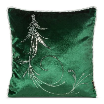Párnahuzat ROYAL 10 | sötétzöld 45 x 45 cm 0