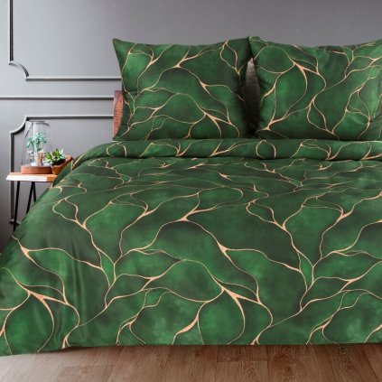 Lepedők egy franciaágyhoz BOX | zöld 220 x 200 cm 0